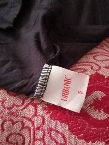 Black Gathered A-Line Dress