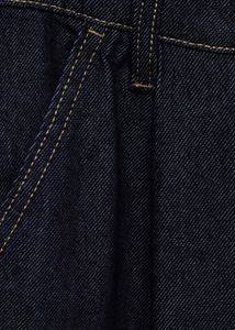 MANGO women high rise pleated wide leg jeans