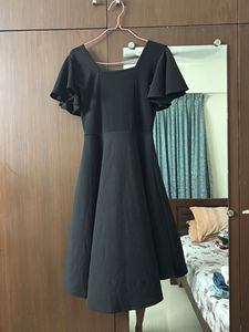Chic Black Flare Dress