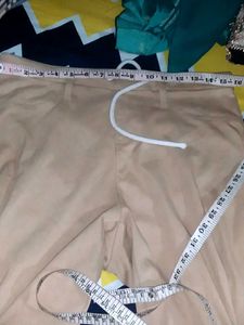 Nude Color Cargo Trousers For Women
