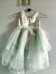 Stunning Blue Tiered Tulle Party Dress