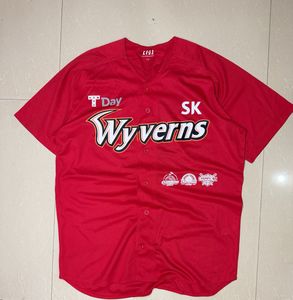 Red SK Wyverns Baseball Jersey