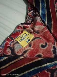 Chic Red Floral Kurti