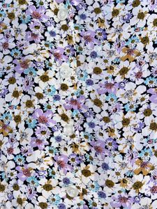 Floral Print Top with Peter Pan Collar