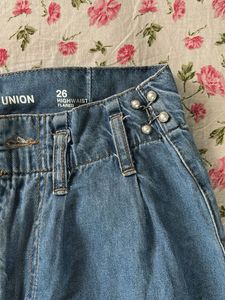 Stylish Wide Leg Denim Jeans