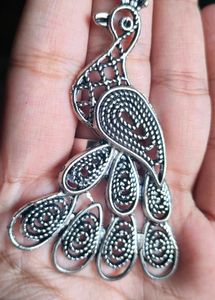 Oxidised german silver peacock 🦚 adjustable  ring