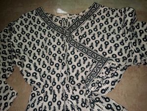 Patterned short Kurta