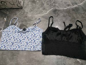 Cute Spaghetti Strap Crop Tops