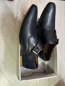 Da Eloquio Leather Monk Strap Shoes
