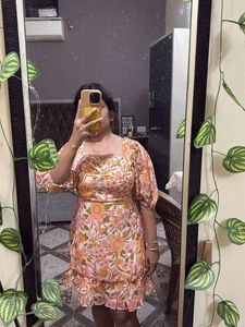 Floral Print Mini Dress
