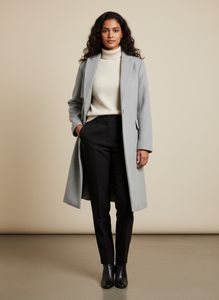 Elegant Grey Trench Coat