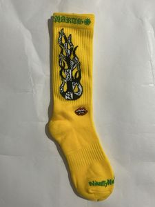 Chrome Hearts matty boy Yellow Flame Socks