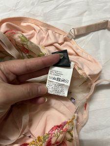Floral Embroidered Corset Bra