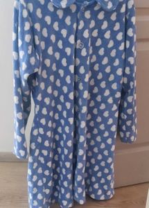 Blue Heart Print fleece co ord set