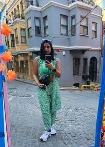Green Linen Co Ord
