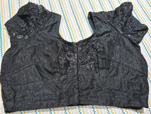 Stylish Black Embroidered Blouse