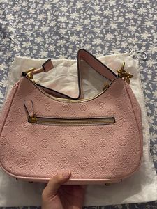 Guess Pink Embossed Shoulder Bag
