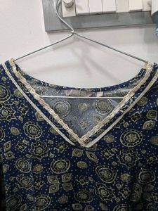 Blue Printed Kurta