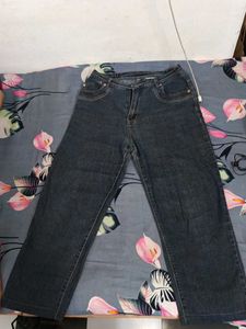 Dark Wash Relaxed Fit Jeans/ mom jeans /