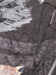 Elegant Black Embroidered Kurta Set