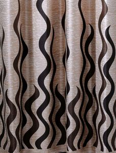 Brown 2 Piece Window 5ft Curtains
