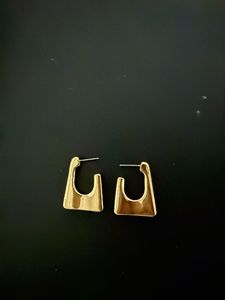 Gold Geometric Hoop Earrings