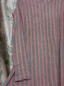 elegant a line long t-shirt