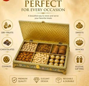 Diwali dryfruit sweet gift box