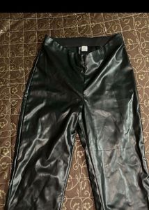 Faux Leather Flare Pants