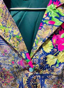 Women's Floral Print Blazer Set