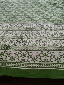 Green handblock Bedsheet