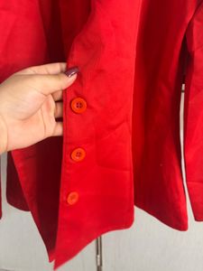 Chic Red Blazer