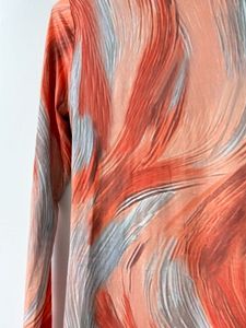 Abstract Print Maxi Dress