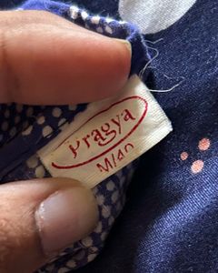 Set of Beautiful Blue Print Kurta and leggings