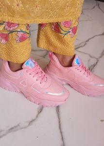 Chunky Platform Pink Sneakers