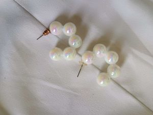 Iridescent Hoop Earrings