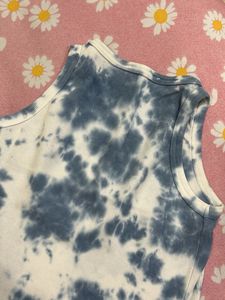 Trendy Tie-Dye Ribbed Tank Top