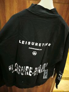 Black Graphic Print Sweatshirt