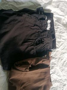 Comfortable Dark Wash Trousers
