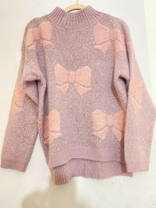 Imported Quality Bow Accent Sweater/Pullover