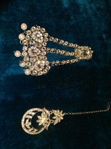 Stunning Maang Tikka &amp; Hair Piece