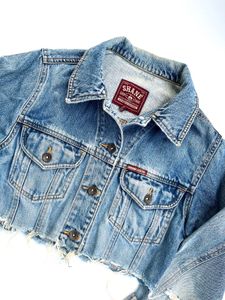 Vintage Cropped Denim Jacket