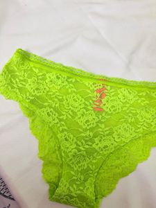 Neon Lace Bra and Panty Set