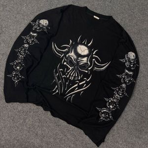 Men's Skull Graphic Long Sleeve T-Shirt