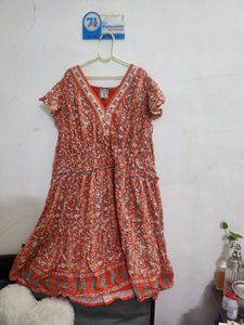 Boho Floral Print Summer Dress