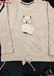 Cute Owl Graphic Sweatshirt