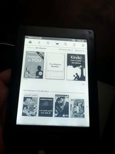 Amazon Kindle with backlight