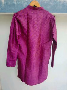 Men's premium Purple Textured Kurta
