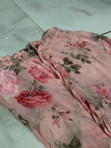 Chic Floral Ruffle Off-Shoulder Top