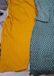 Elegant Green Printed Kurta Set with Dupatta